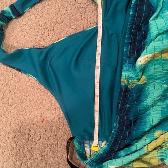 Bisou Bisou Halter Top Maxi Dress Tie Dye Size 10 Padded Bra - Picture 6 of 10